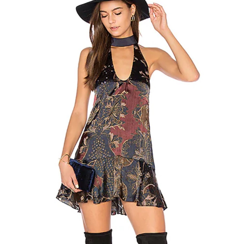 Free People Lady Luck Satin Tunic XS